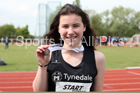 Girls under-15 hurdles, North Eastern Track and Fields Champs., Middlesbrough. Photo: David T. Hewitson/Sports for All Pics